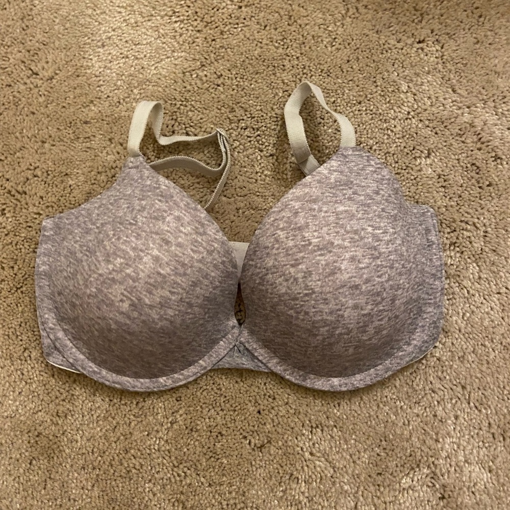 32DD PINK T-Shirt Bra Like New Gray Pink